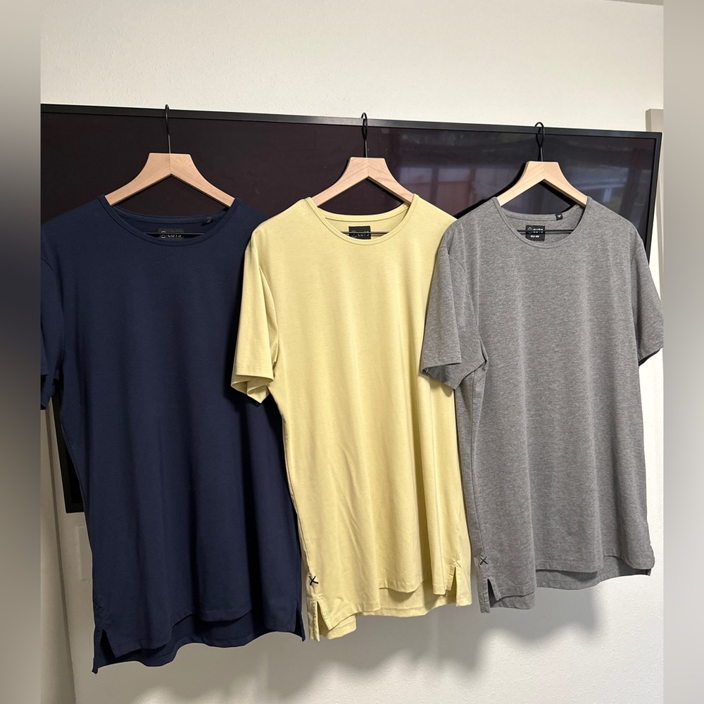 Cuts crew split hem XL - 3 separate pieces / colors